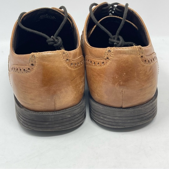 Cole Haan Ross Dustin Shoes Mens 12 M Brown Leather Wingtip Oxford Casual - Picture 10 of 14